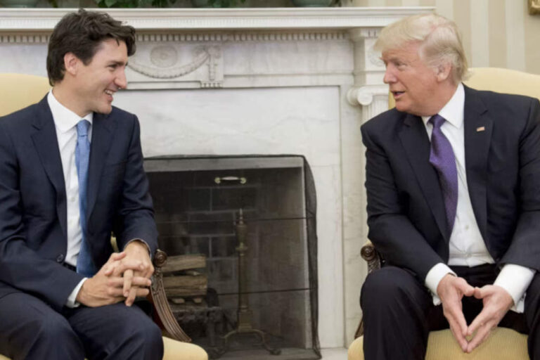 Justin Trudeau y Donald Trump Aranceles