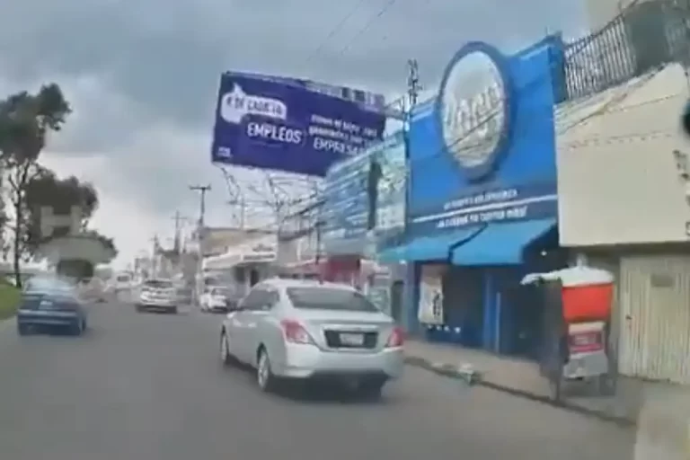 La tarde de este miércoles, un espectacular de aproximadamente 25 metros de altura colapsó en la Avenida Central, a la altura de la colonia Jardines de Aragón, en Ecatepec, Estado de México, generando una fuerte movilización de cuerpos de emergencia y el cierre parcial de la vialidad.