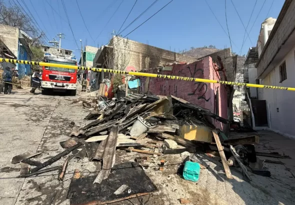 Trágico incendio en Tlalnepantla deja a madre e hijo sin vida