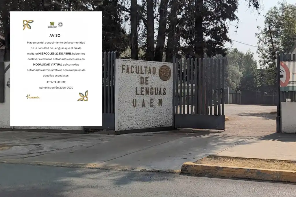 Alerta en Facultad de Lenguas de la UAEMéx obliga a cancelar clases