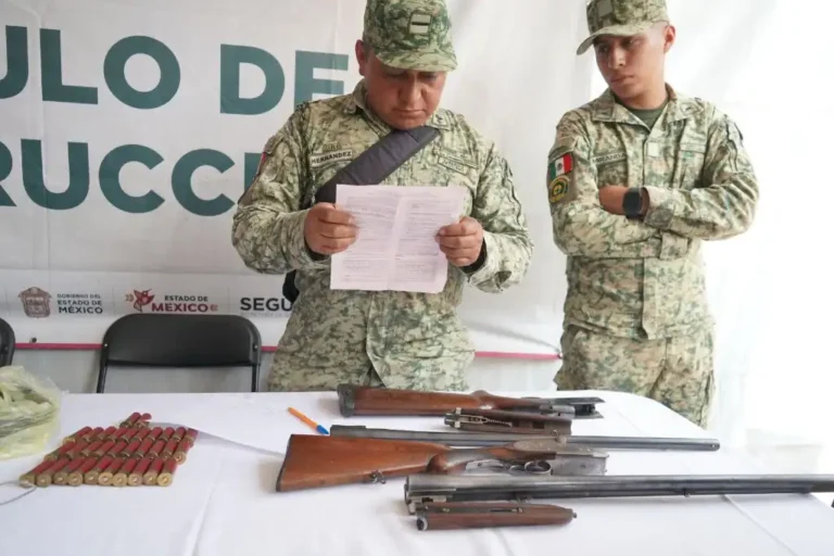 Canje de Armas 2026 fortalece la seguridad en 13 municipios del Estado de México