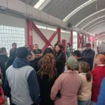 Protestan en estación del Tren Suburbano al AIFA por pagos pendientes para 50 casas