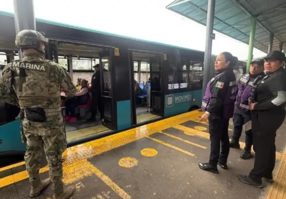 Ecatepec refuerza la seguridad de pasajeros con operativos aleatorias en el Mexibús